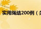 实用绳结200例（关于实用绳结200例介绍）