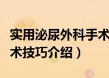 实用泌尿外科手术技巧（关于实用泌尿外科手术技巧介绍）