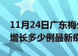 11月24日广东梅州最新疫情状况及梅州今天增长多少例最新疫情