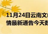 11月24日云南文山疫情今天多少例及文山疫情最新通告今天数据