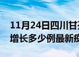 11月24日四川甘孜最新疫情状况及甘孜今天增长多少例最新疫情