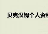 贝克汉姆个人资料简介（贝克汉姆资料）