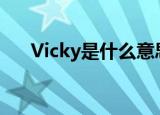Vicky是什么意思啊（vicky什么意思）