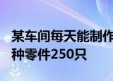 某车间每天能制作甲种零件500只或者制作乙种零件250只
