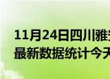 11月24日四川雅安疫情情况数据及雅安疫情最新数据统计今天