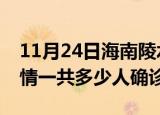11月24日海南陵水目前疫情是怎样及陵水疫情一共多少人确诊了