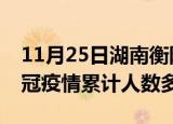 11月25日湖南衡阳疫情新增多少例及衡阳新冠疫情累计人数多少