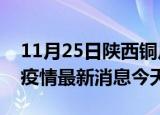 11月25日陕西铜川疫情累计确诊人数及铜川疫情最新消息今天