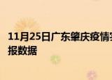 11月25日广东肇庆疫情实时最新通报及肇庆疫情防控最新通报数据