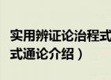 实用辨证论治程式通论（关于实用辨证论治程式通论介绍）