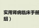 实用肾病临床手册（关于实用肾病临床手册介绍）