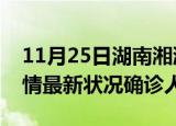 11月25日湖南湘潭疫情累计多少例及湘潭疫情最新状况确诊人数