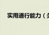 实用通行能力（关于实用通行能力介绍）