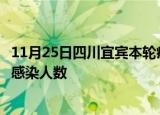 11月25日四川宜宾本轮疫情累计确诊及宜宾疫情最新确诊数感染人数