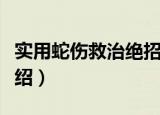 实用蛇伤救治绝招（关于实用蛇伤救治绝招介绍）