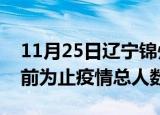 11月25日辽宁锦州疫情今天多少例及锦州目前为止疫情总人数