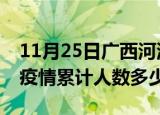 11月25日广西河池疫情动态实时及河池新冠疫情累计人数多少