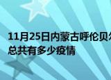 11月25日内蒙古呼伦贝尔疫情最新数据今天及呼伦贝尔现在总共有多少疫情