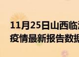 11月25日山西临汾疫情最新数据消息及临汾疫情最新报告数据