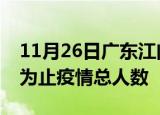 11月26日广东江门疫情动态实时及江门目前为止疫情总人数