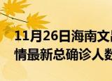 11月26日海南文昌疫情最新动态及文昌原疫情最新总确诊人数