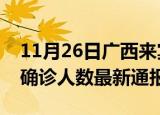 11月26日广西来宾今日疫情数据及来宾疫情确诊人数最新通报