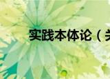 实践本体论（关于实践本体论介绍）