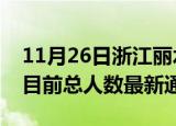 11月26日浙江丽水疫情人数总数及丽水疫情目前总人数最新通报