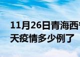 11月26日青海西宁疫情新增病例数及西宁今天疫情多少例了