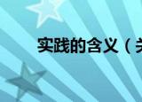 实践的含义（关于实践的含义介绍）