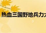 热血三国野地兵力大群（热血三国野地兵力）