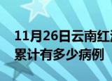 11月26日云南红河疫情病例统计及红河疫情累计有多少病例