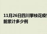 11月26日四川攀枝花疫情最新通报详情及攀枝花最新疫情目前累计多少例