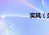 实风（关于实风介绍）