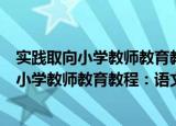 实践取向小学教师教育教程：语文教学基础（关于实践取向小学教师教育教程：语文教学基础介绍）