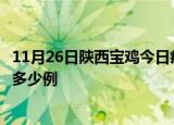 11月26日陕西宝鸡今日疫情最新报告及宝鸡疫情到今天总共多少例