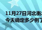 11月27日河北衡水疫情情况数据及衡水疫情今天确定多少例了