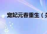 宠妃元春重生（关于宠妃元春重生介绍）