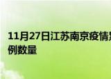11月27日江苏南京疫情累计确诊人数及南京今日新增确诊病例数量