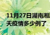 11月27日湖南湘潭疫情新增病例数及湘潭今天疫情多少例了
