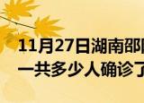 11月27日湖南邵阳疫情实时动态及邵阳疫情一共多少人确诊了