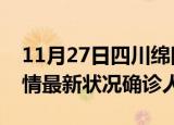 11月27日四川绵阳疫情累计多少例及绵阳疫情最新状况确诊人数