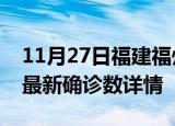 11月27日福建福州最新疫情状况及福州疫情最新确诊数详情