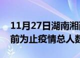 11月27日湖南湘西疫情新增确诊数及湘西目前为止疫情总人数