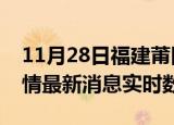 11月28日福建莆田疫情最新通报表及莆田疫情最新消息实时数据