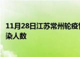 11月28日江苏常州轮疫情累计确诊及常州疫情最新确诊数感染人数