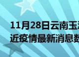 11月28日云南玉溪疫情新增确诊数及玉溪最近疫情最新消息数据