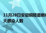 11月28日安徽铜陵最新疫情情况数量及铜陵疫情最新通报今天感染人数