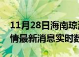 11月28日海南琼海疫情最新通报表及琼海疫情最新消息实时数据