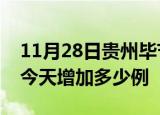 11月28日贵州毕节疫情最新数量及毕节疫情今天增加多少例